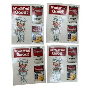 Lot Of 16 Vintage Campbell's Soup Flat Refrigerator Magnets NOS collection